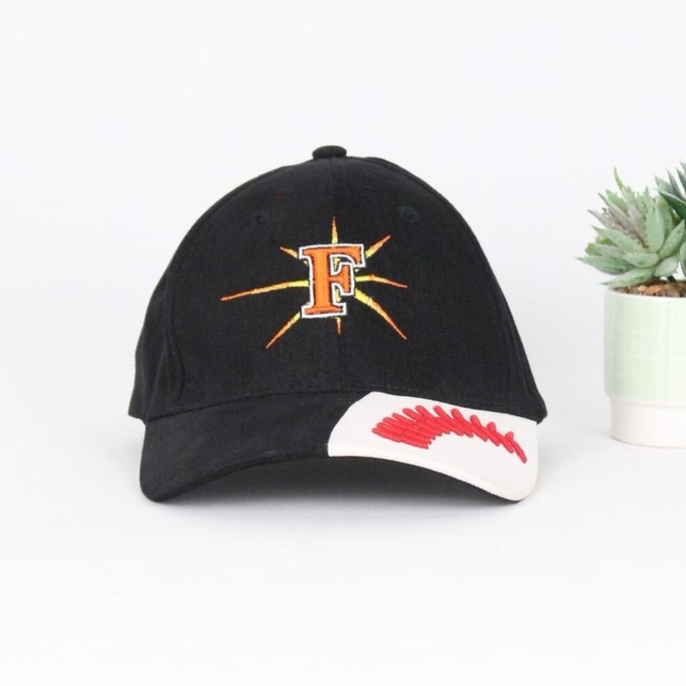 Frederick Keys Toddler Baseball Hat – Bimm Ridder Black Cap White Leather Visor